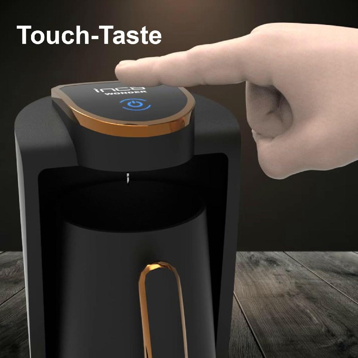 Inca IKM-01 αυτόματη καφετιέρα ελληνικού καφέ  Wonder Serie 400 watt 250ml black gold