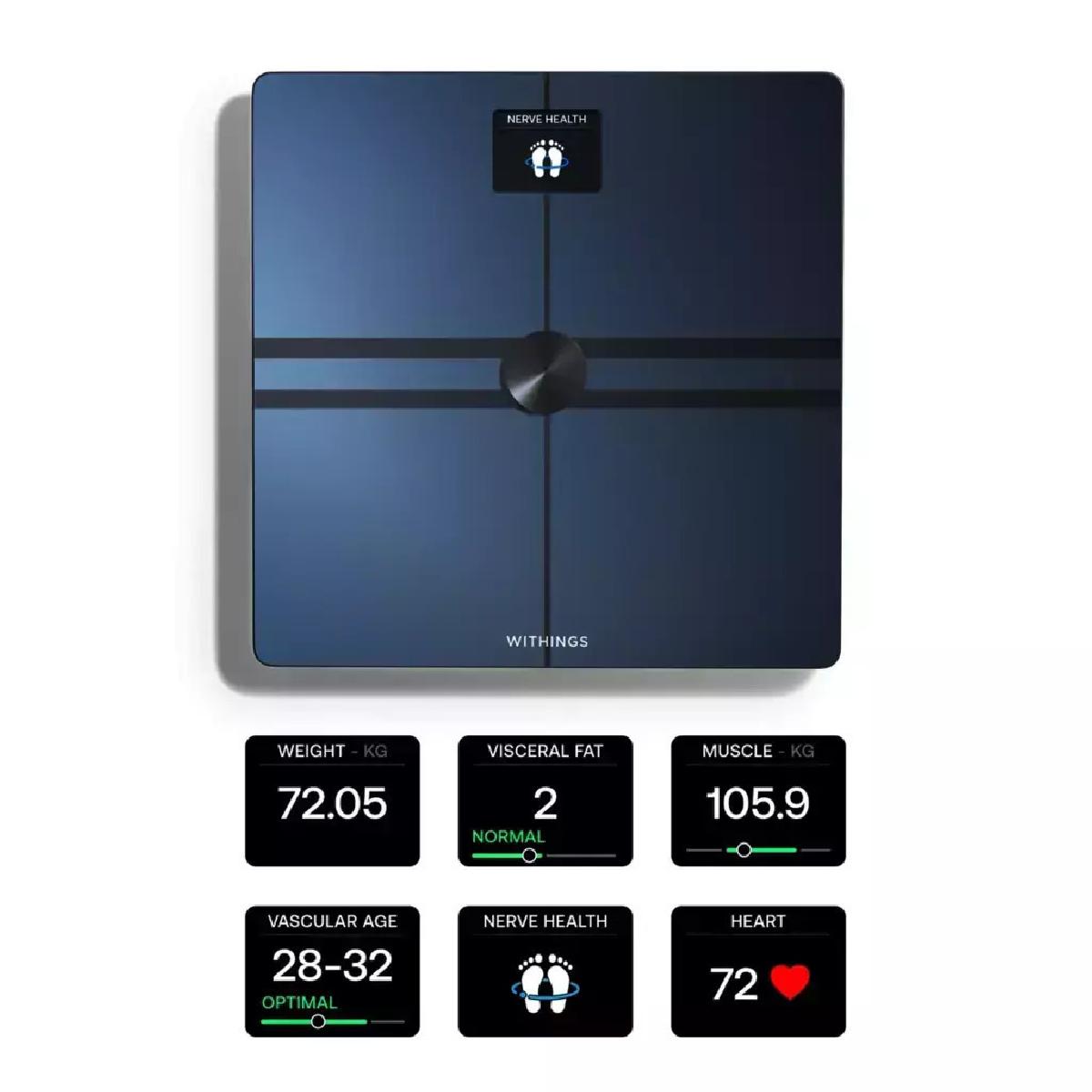 Withings Scale Body Comp Smart με Λιπομέτρηση Wi-Fi & Bluetooth black  (WBS12BLACKALLINTER)