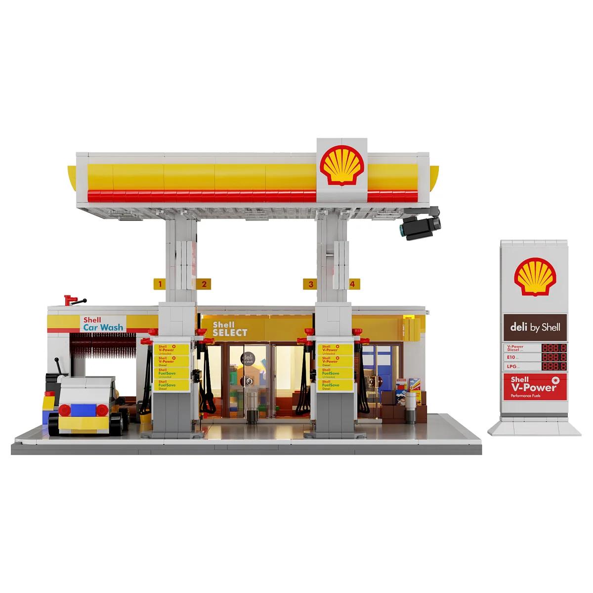 Jamara CaDA Shell Gas station with shop and car wash 1:30 1309 pcs (402857)