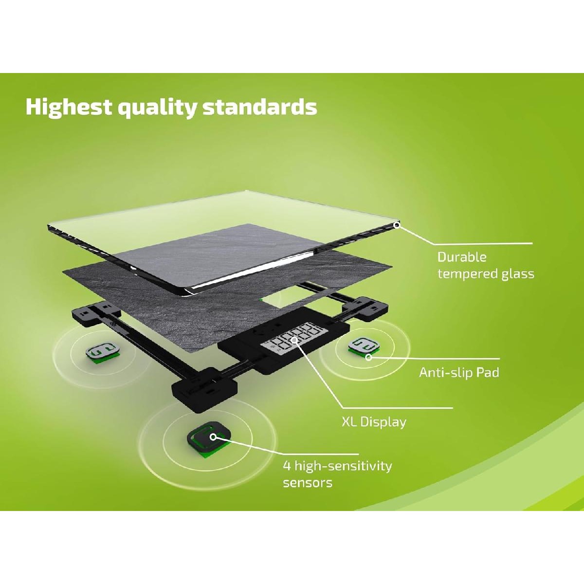 Soehnle Style Sense Compact 300 Slate Ψηφιακή Ζυγαριά 180kg black (63881)