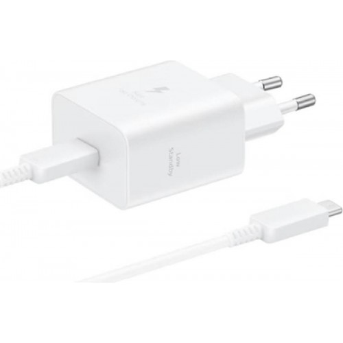 Samsung EP-T4511X fast Charger USB-C 45 watt Power Adapter + USB-C Cable 1.8m white