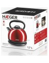 Haeger EK-22R.021A Βραστήρας 1.7lt 2200 watt red cherry