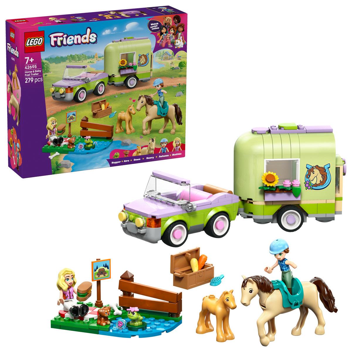 LEGO® Friends Horse & Baby Foal Trailer (42695)