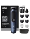 Braun All-in-One Series 7 AIO7540 11-in-1 Multigroom, Beard Trimmer, Nose & Body Trimmer, blue