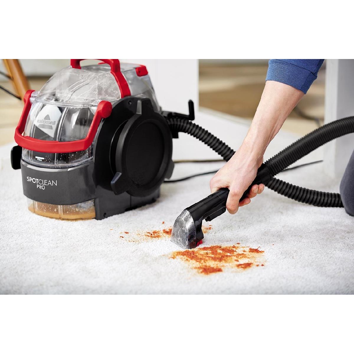 Bissell Vacuum Cleaner Spotclean Pro 1558N φορητή συσκευή πλύσης-απόρροφησης (υγρών/στερεών) 750 watt red black