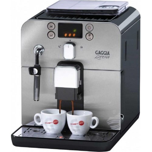 Gaggia Brera RI9305/11 αυτόματη μηχανή espresso με ενσωματωμένο μύλο άλεσης 1400 watt 15 bar silver black