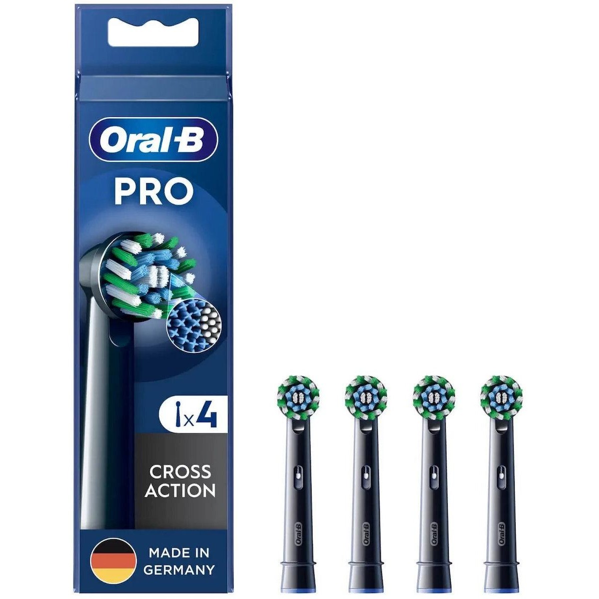 Oral-B Pro CrossAction Ανταλλακτικές Κεφαλές για Ηλ. Οδοντόβουρτσα 4τμχ (860236)