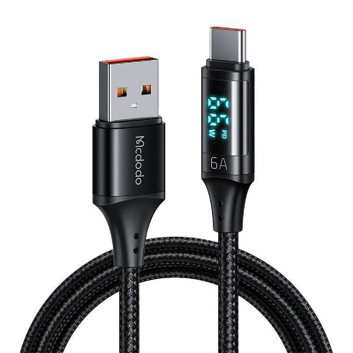 Mcdodo CA-1080 USB-A to Digital Display Type-C Data Cable 1.2m black