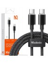 Mcdodo CA-3670 100 watt Type-C to Type-C Transparent Data Cable 1.2m black