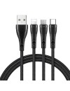 Mcdodo CA-6960 3-in-1 USB-A to Lightning, Micro, Type-C Data Cable  1.2m