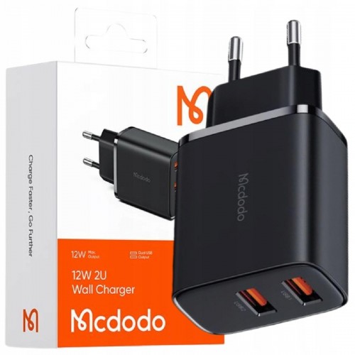 Mcdodo CH-5070 Φορτιστής Χωρίς Καλώδιο με 2 Θύρες USB-A 12W black