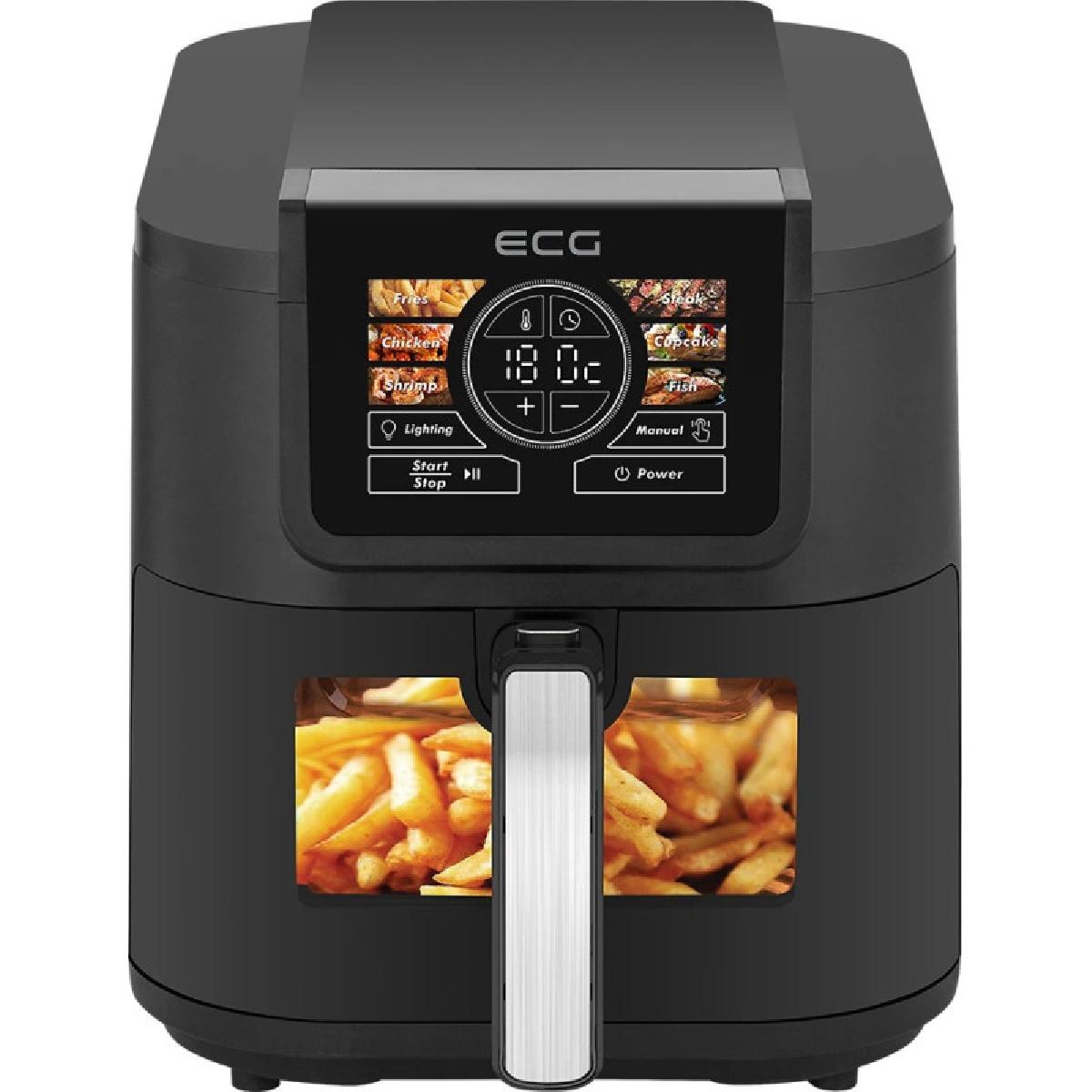 ECG AF 8020 Ai Slim Fry  Φριτέζα θερμού αέρα 8 lt 1800 watt black