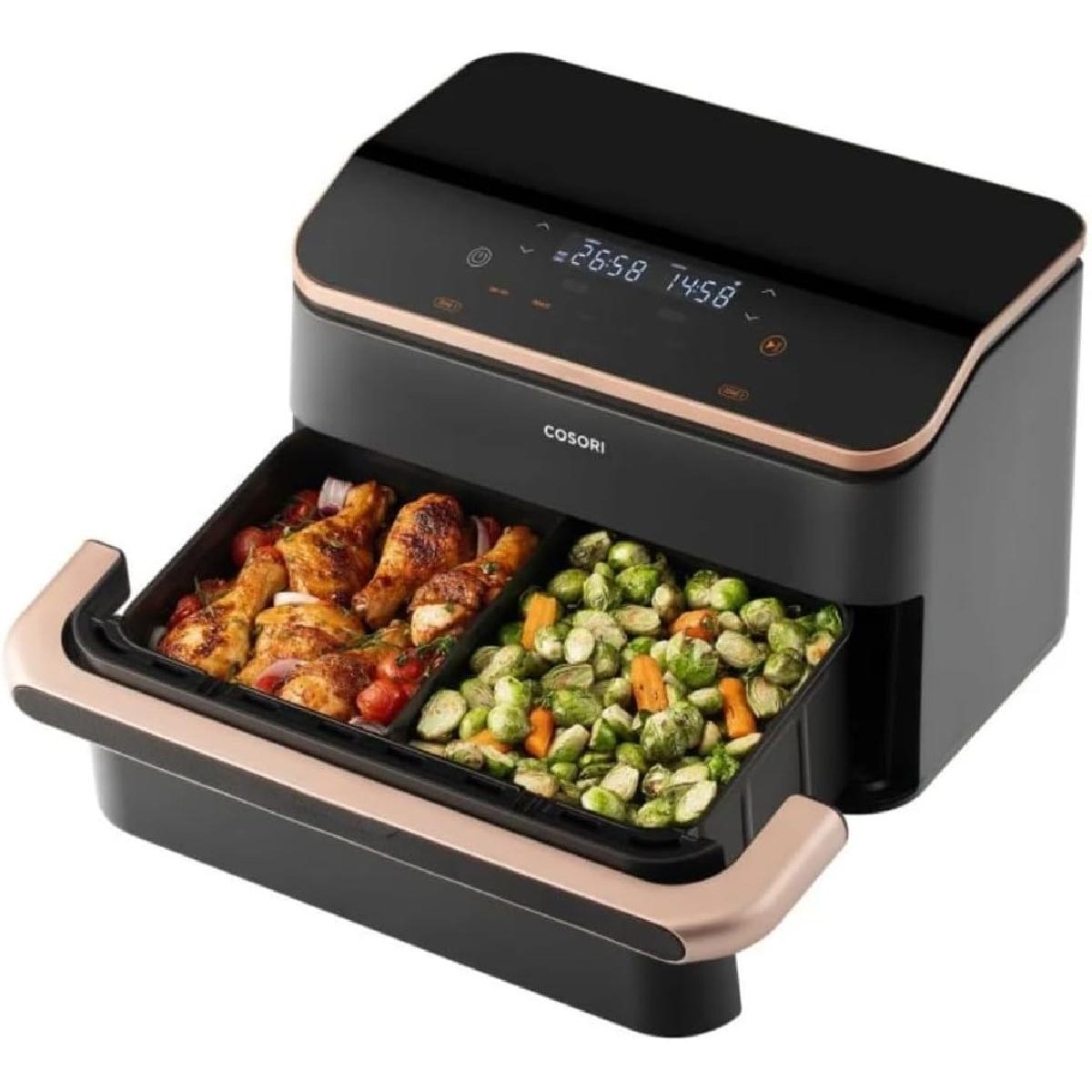 Cosori Dual Blaze TwinFry Air Fryer, 10 lt black (CAF-TF101S-AEUR)
