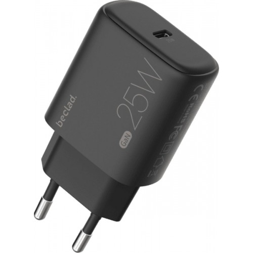 Beclad BE-PT625BG Travel Adapter USB-C 25 watt black