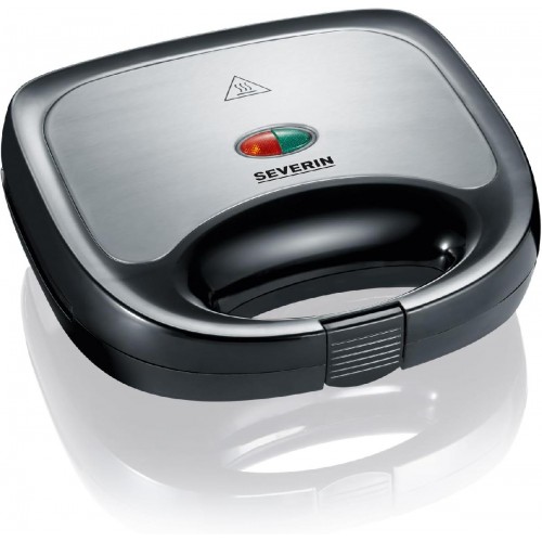 Severin SA 2969 Τοστιέρα 600 watt 2 Θέσεων black stainless steel