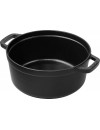 Staub La Cocotte Round Κατσαρόλα από Μαντέμι 24cm 3.8 lt για όλες τις εστίες black (40500-241-0)