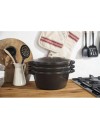 Staub Stackable Set 3 τμχ με cocotte, braiser & τηγάνι από Μαντέμι 24cm black (40508-386-0)