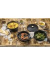 Staub Stackable Set 3 τμχ με cocotte, braiser & τηγάνι από Μαντέμι 24cm black (40508-386-0)