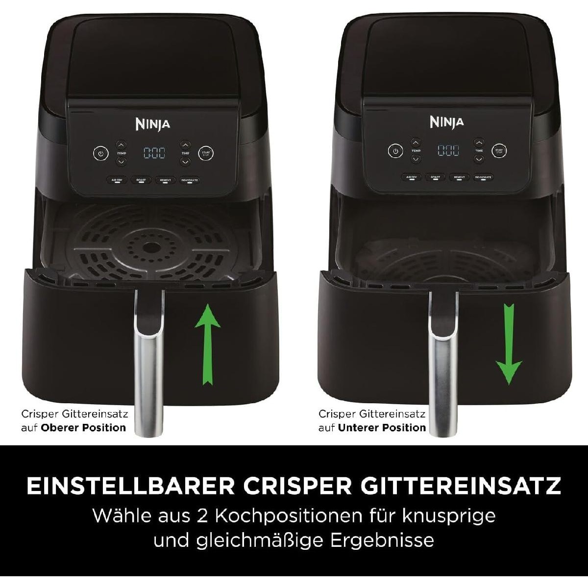 Ninja AF170EU Air Fryer 6.2 lt Φριτέζα Αέρος  2000 watt Black