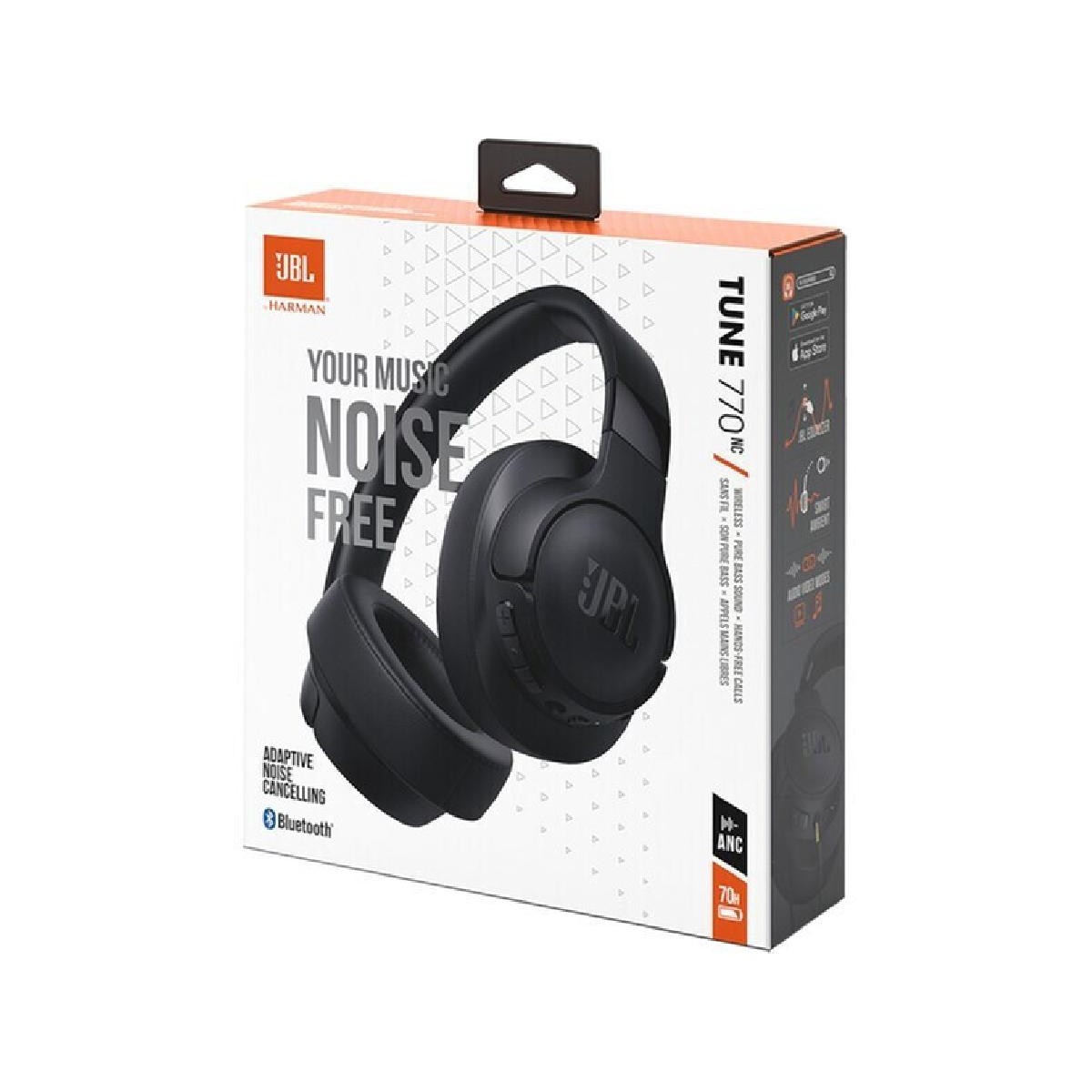 JBL Tune 770NC bluetooth headphones με Noise Cancelling  Black