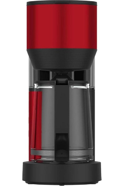 Grundig KM 8440 Καφετιέρα Φίλτρου 1.25L 1150 watt με Προγραμματισμό & LCD Οθόνη red black
