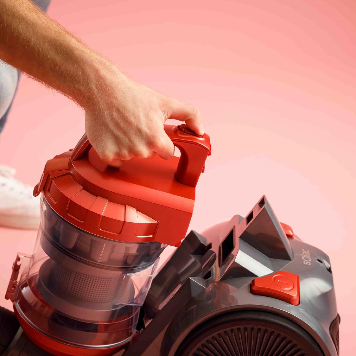 Solac More Brave AS3266  Ηλεκτρική σκούπα χωρίς σακκούλα  800 watt 3 lt orange