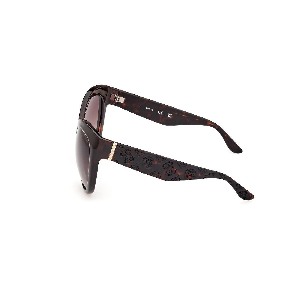 Guess Γυναικεία Γυαλιά Ηλίου GU00130 52F 61 Butterfly Καφέ με Καφέ Ντεγκραντέ Φακούς