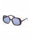 Guess Γυναικεία Γυαλιά Ηλίου GU7862 53V 56 Καφέ Ταρταρούγα με Μπλε Φακούς