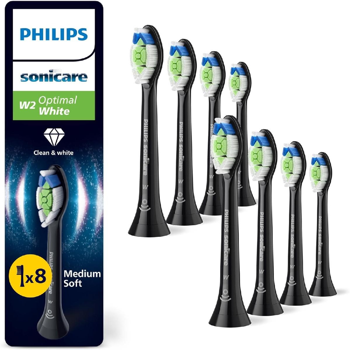 Ανταλλακτικό Philips HX6068/88 Sonicare 8 pieces black