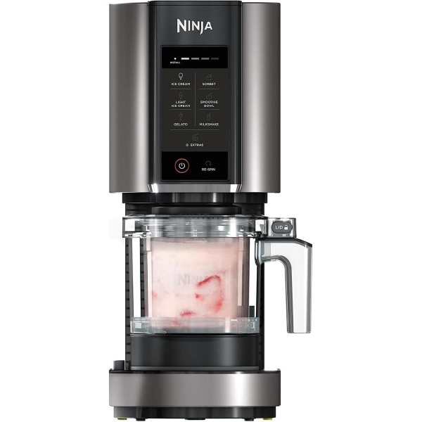 Ninja CREAMi NC302EU Ice Cream & Frozen Dessert Maker 0.473lt με Auto iQ silver gray