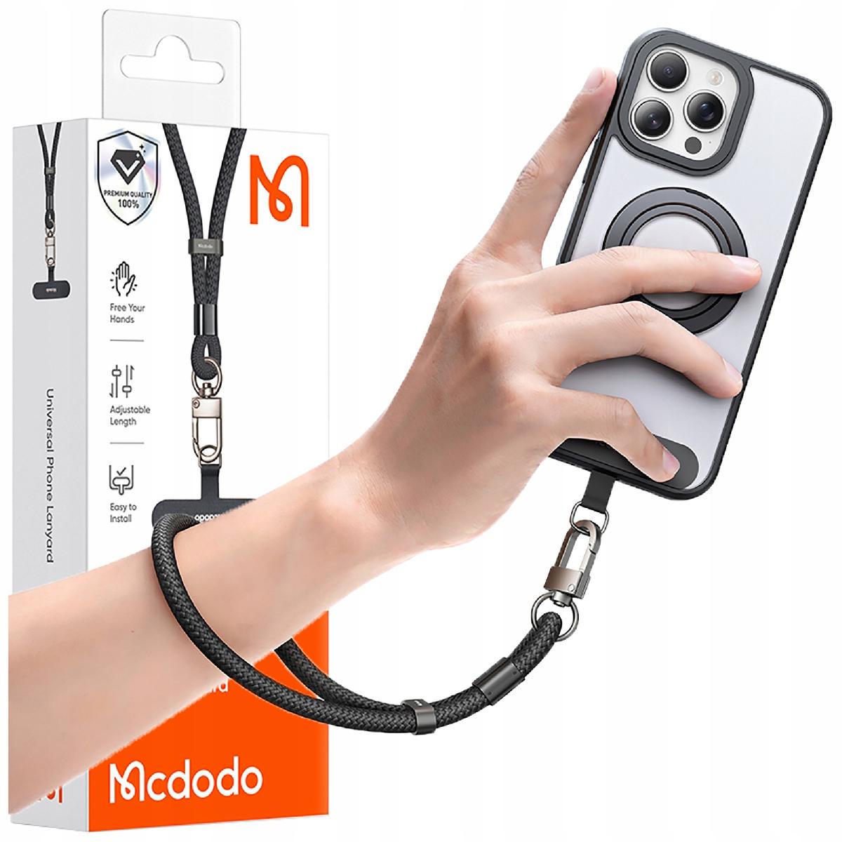 Mcdodo WL-0190 Λουράκι Καρπού για Κινητό 20cm Μαύρο – Ανθεκτικό & Universal