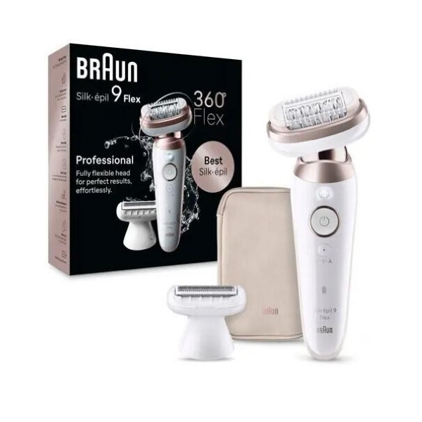 Braun Silk-epil Series 9 Flex SES9-030 3D Αποτριχωτική Μηχανή white gold