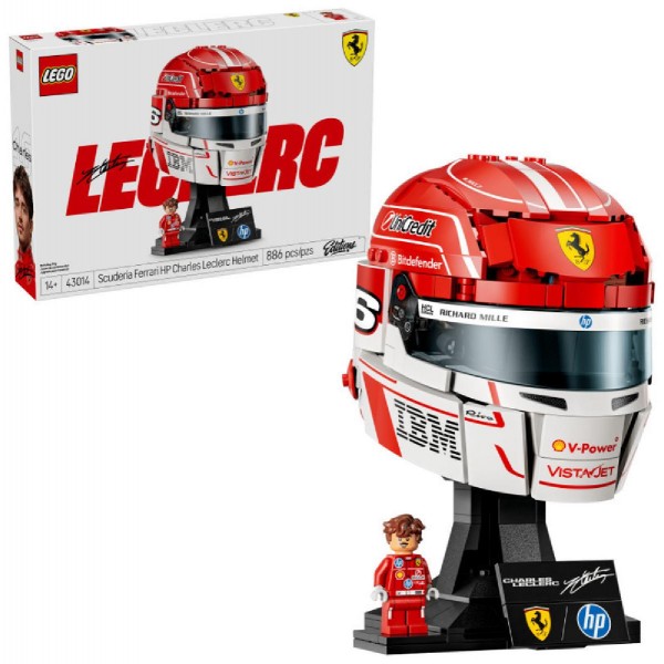 LEGO® Editions Scuderia Ferrari HP Charles Leclerc Helmet (43014)
