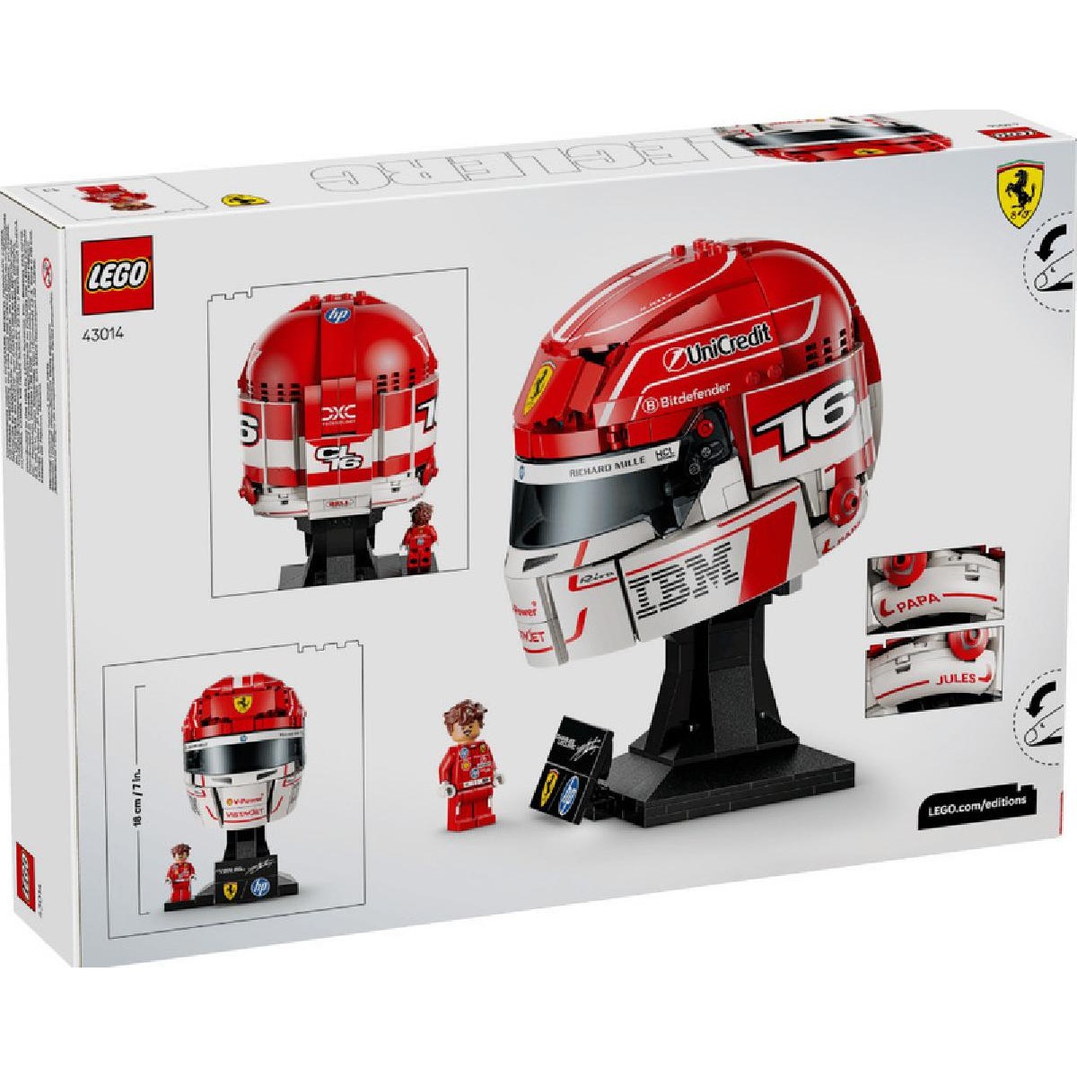 LEGO® Editions Scuderia Ferrari HP Charles Leclerc Helmet (43014)