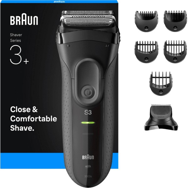 Braun Series 3+ 3000BT Ξυριστική μηχανή προσώπου black