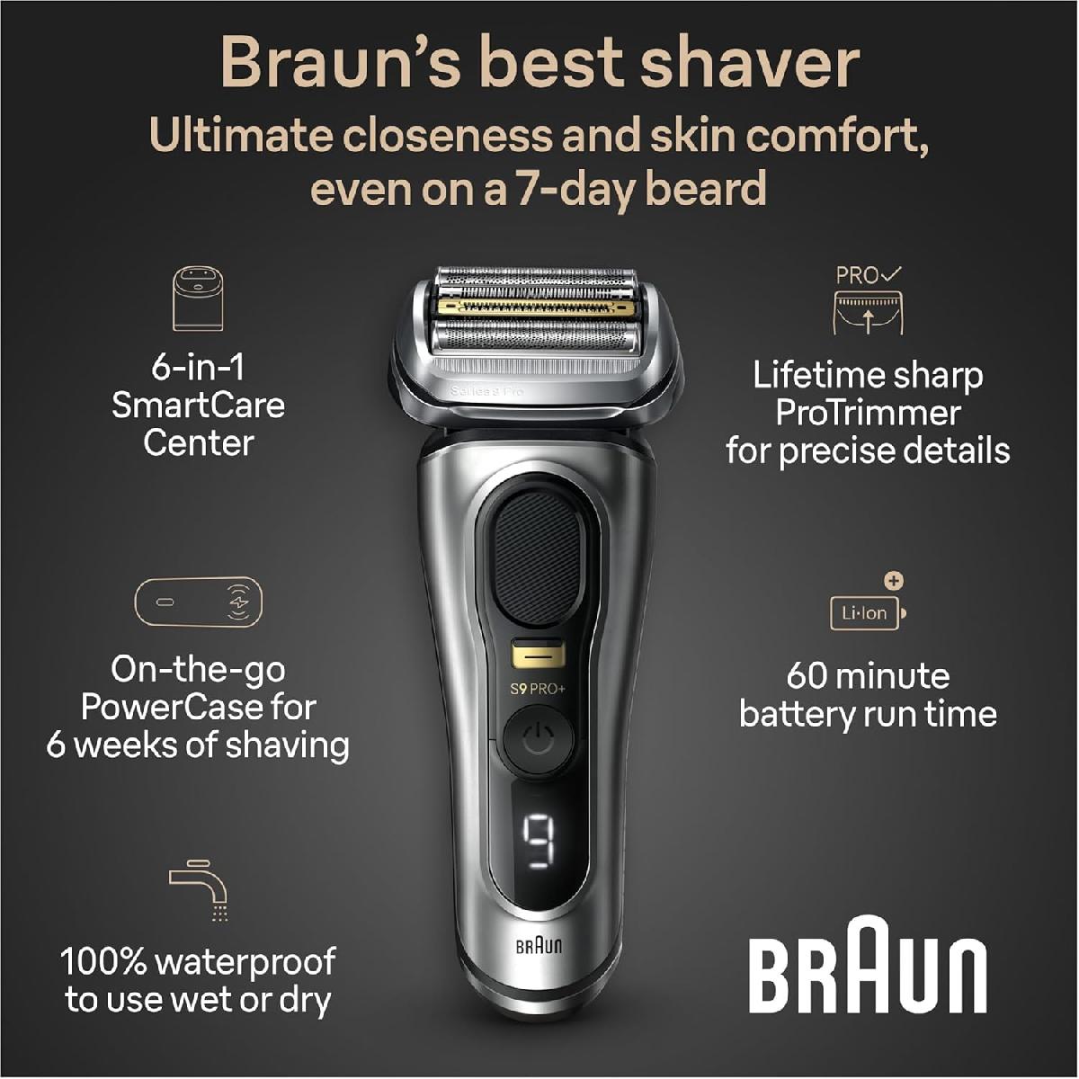 Braun 9577cc Series 9 Pro+ Wet & Dry shaver graphite silver (218283)