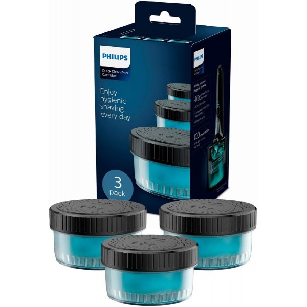 Philips CC13/50 Shaver Quick Clean Pod Αξεσουάρ Καθαρισμού pack of 3