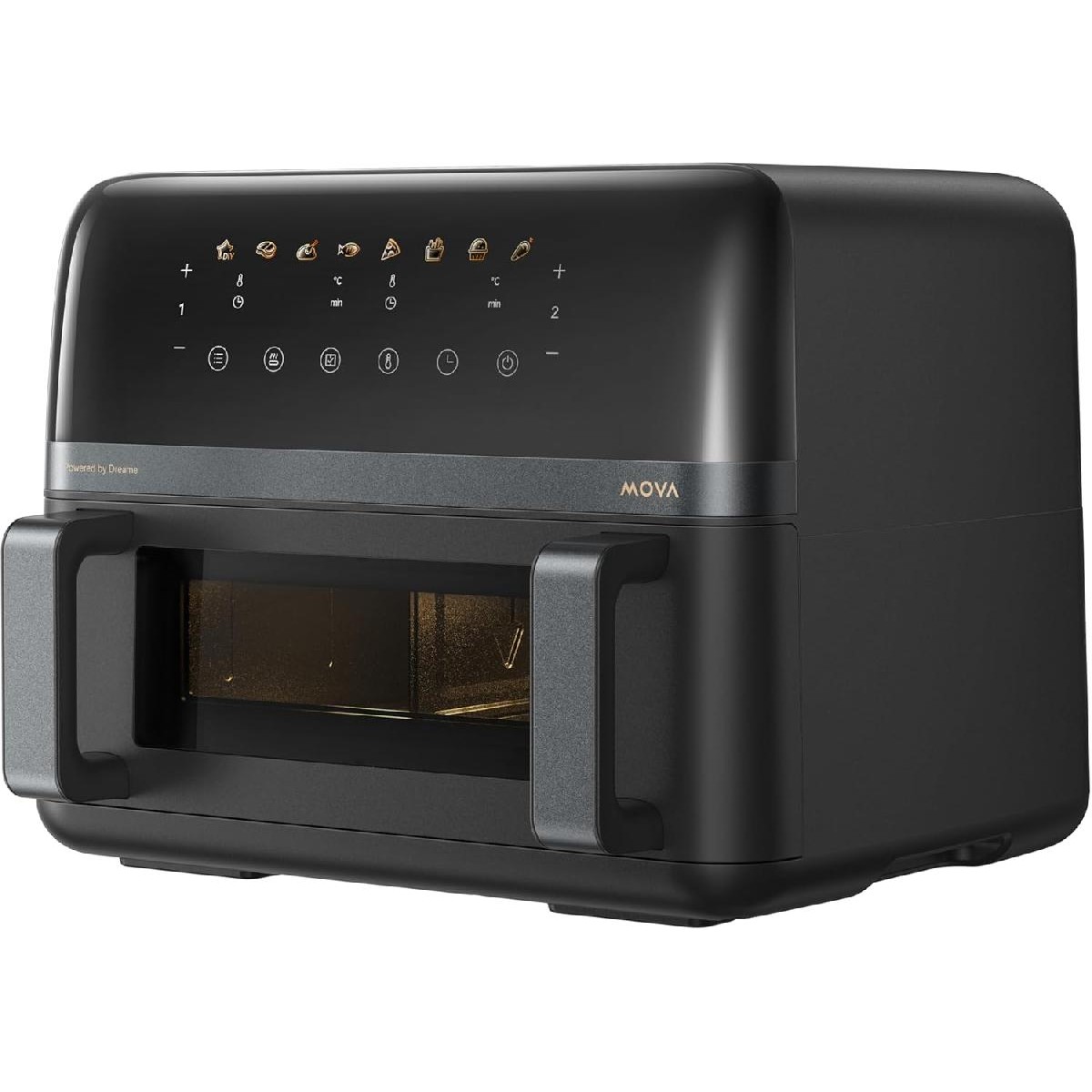 Mova FD20 Pro Aero Chef Air Fryer 9lt  Διπλός Κάδος & 360° Κυκλοφορία Αέρα black