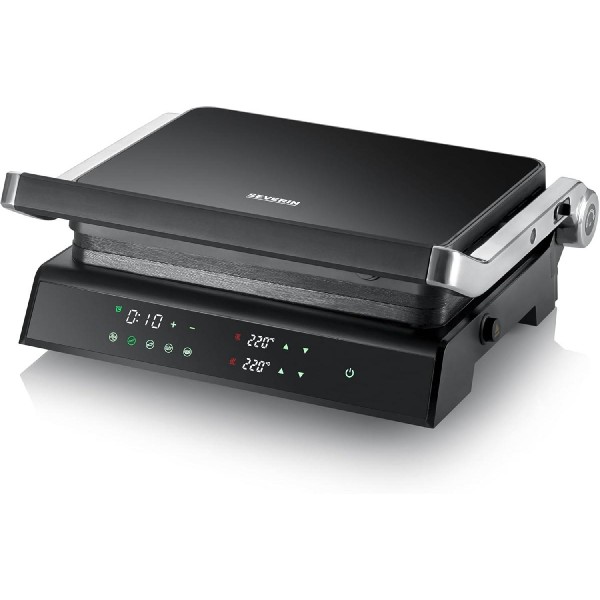 SEVERIN KG2399 SEVINI Comfort Ψηφιακή Τοστιέρα Γκριλιέρα 2000 watt black