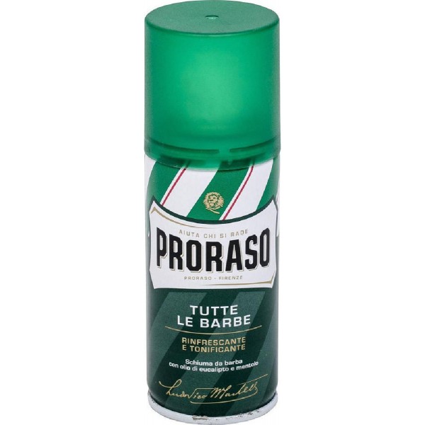 Proraso Green Αφρός Ξυρίσματος Eucalyptus & Mint 100ml για Ευαίσθητες Επιδερμίδες