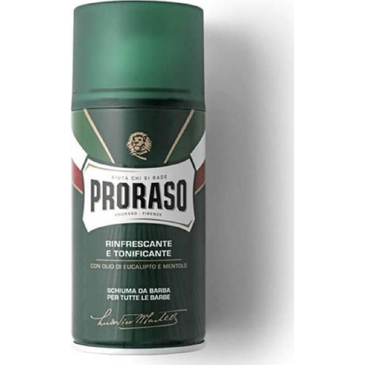 Proraso Green Αφρός Ξυρίσματος Eucalyptus & Mint 300ml για Ευαίσθητες Επιδερμίδες