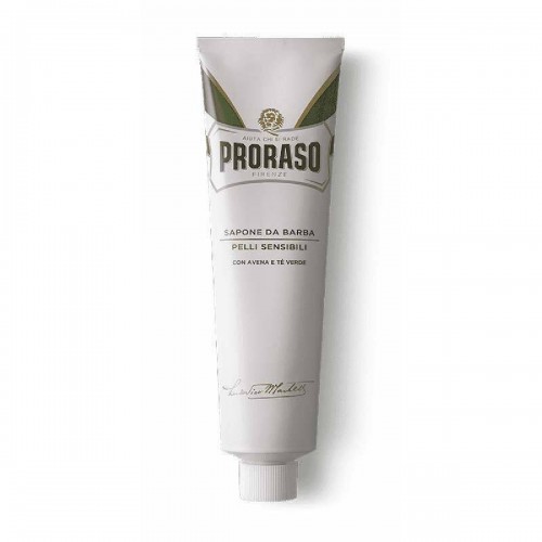 Proraso White Shaving Soap In Tube με Πράσινο Τσάι & Βρώμη 150ml