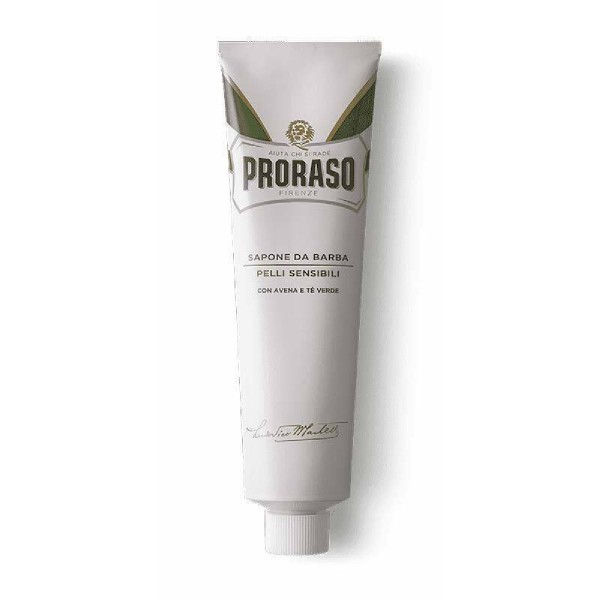 Proraso White Shaving Soap In Tube με Πράσινο Τσάι & Βρώμη 150ml