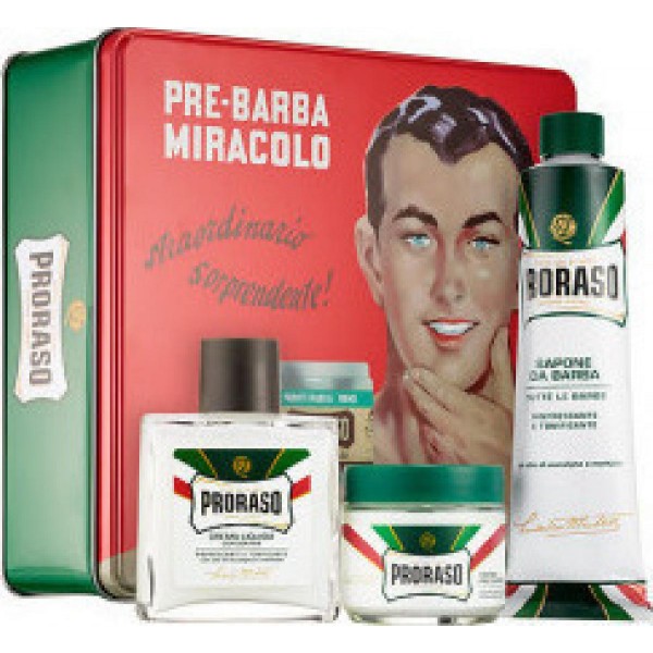 Proraso Vintage Gino Σετ Ξυρίσματος & Περιποίησης Γενιών | Pre Shave, Κρέμα & After Shave Balm