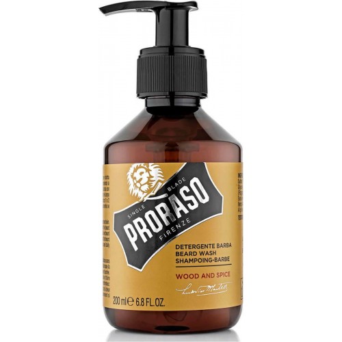 Proraso Wood & Spice Beard Wash 200ml | Σαμπουάν Γενιών με Ξυλώδες Άρωμα