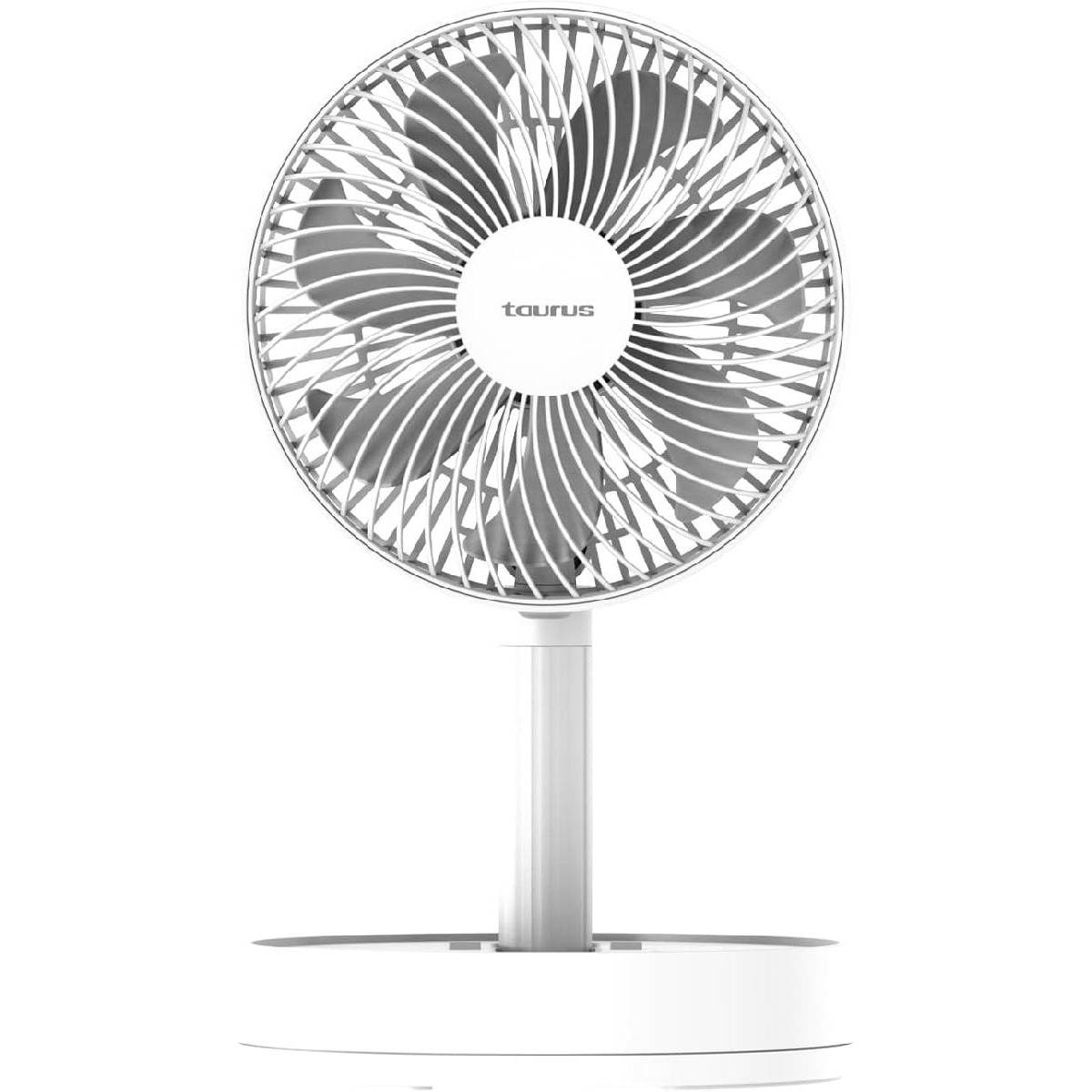 Taurus Air Lite Fold & Go ασύρματος  επαναφορτιζόμενος ανεμιστηρας 15 cm white