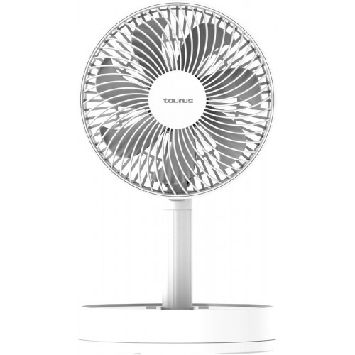 Taurus Air Lite Fold & Go ασύρματος  επαναφορτιζόμενος ανεμιστηρας 15 cm white