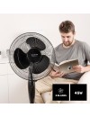 Taurus Greco 16CR Elegance ανεμιστήρας ορθοστάτης 40 cm 45 watt black