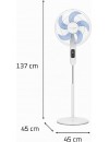 Rowenta Turbo Silence VU5450 Ανεμιστήρας Ορθοστάτης 32 watt 40cm white