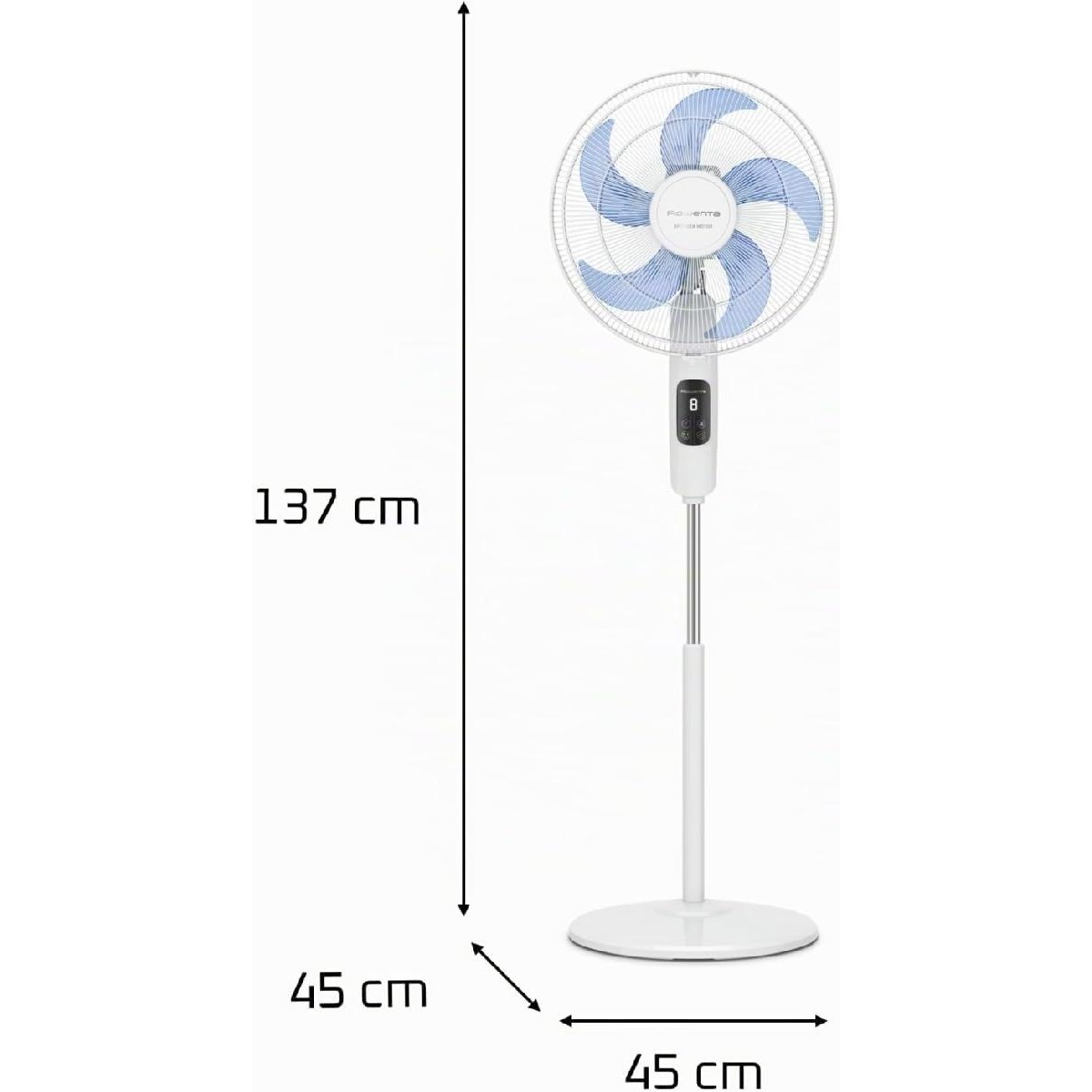 Rowenta Turbo Silence VU5450 Ανεμιστήρας Ορθοστάτης 32 watt 40cm white